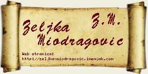 Željka Miodragović vizit kartica